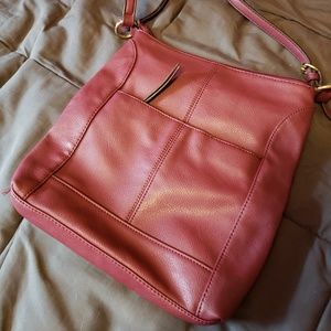 Franco Sarto maroon cross body bag